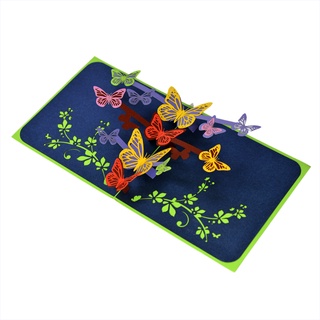 Thiệp nổi 3D hình con bướm butterfly 3D quà tặng độc đáo, popup card HMG