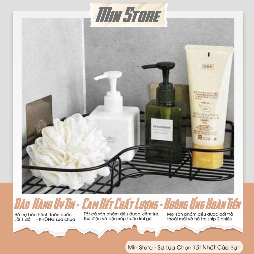 [Deal Hot] Kệ góc sắt đen dán cường lực