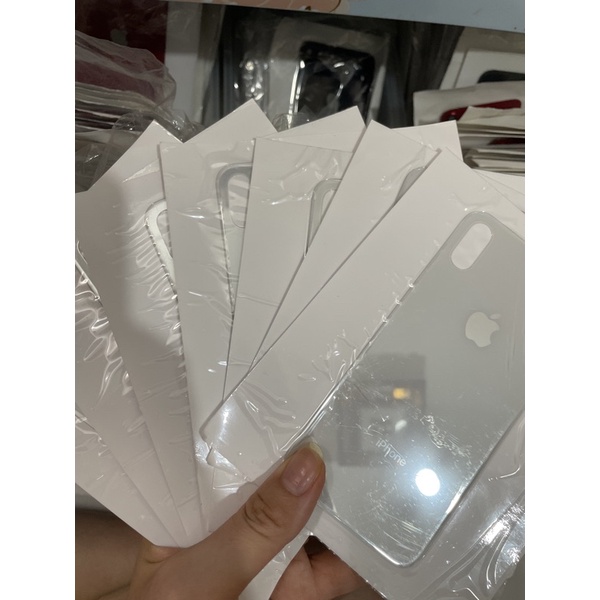 KÍNH LƯNG THAY THẾ táo X - ĐỦ 2 MÀU ĐEN TRẮNG,HÀNG LOẠI 1(ko cần tháo viền cam)