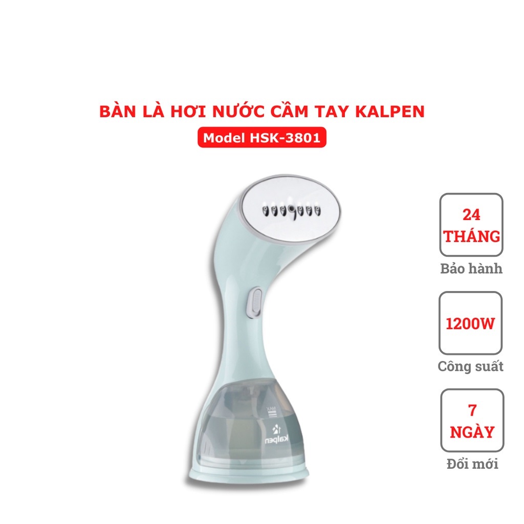 Bàn là hơi nước cầm tay Kalpen HSK-3801 - Hàng chính hãng