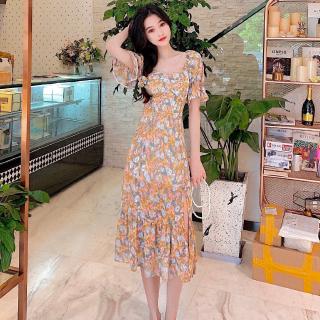 Đầm Hoa Tay Lửng Thời Trang Dành Cho Nữ