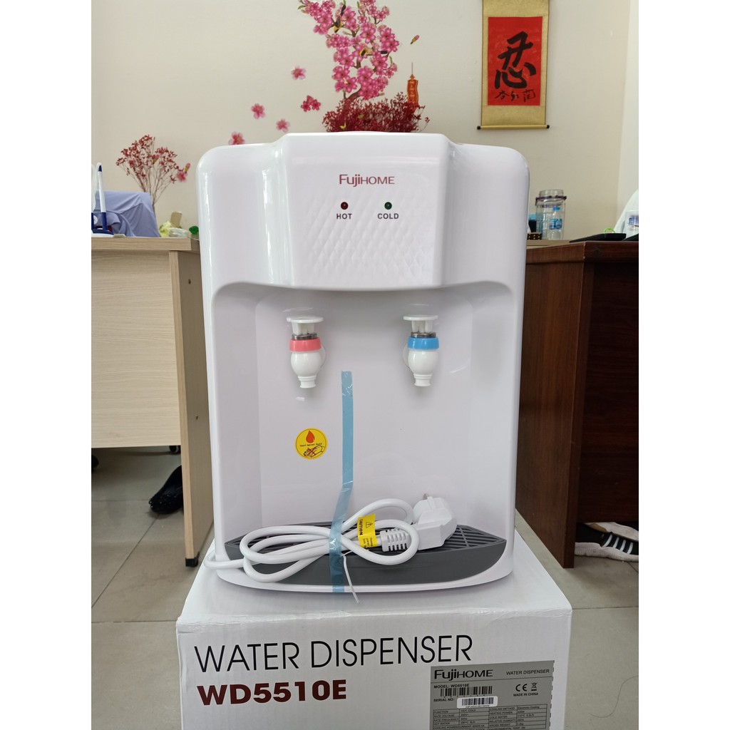 Cây nước nóng lạnh mini để bàn Nhập Khẩu Fujihome WD5510E,máy lọc nước nóng lạnh mini uống công nghệ Nhật Bản-BH 2 năm