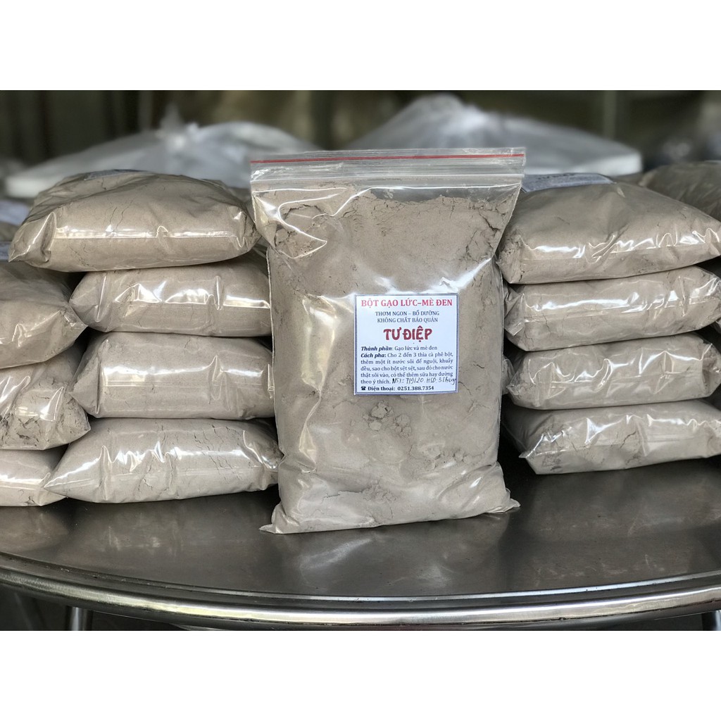 1kg bột gạo lức - mè đen nhà làm