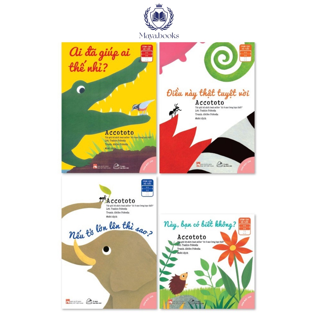 Sách - Ehon Accototo (0-6 tuổi) - Bộ 4 quyển