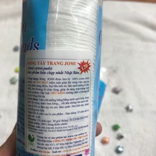 Bông tẩy trang jomi 80 miếng