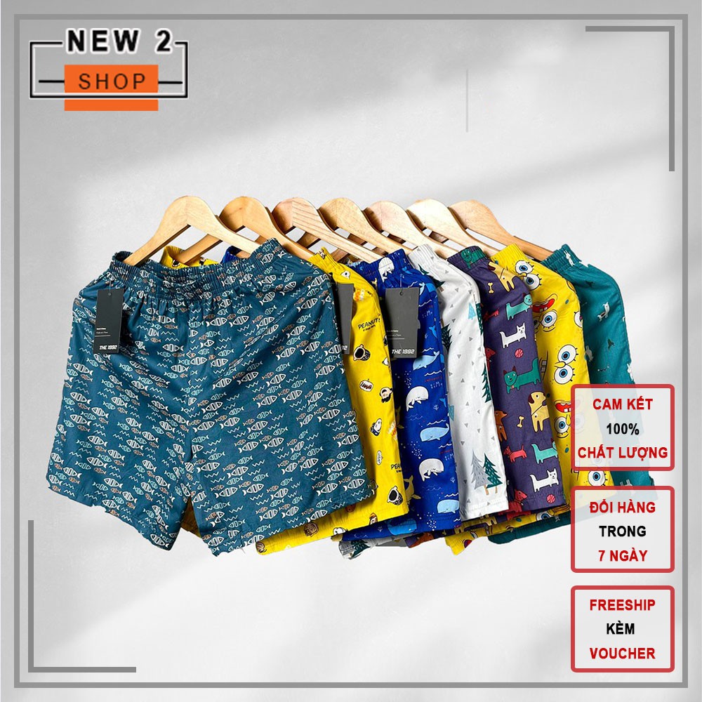 Quần đùi nam cartoon  Quần short nam mặc nhà họa tiết siêu đẹp  New2Shop