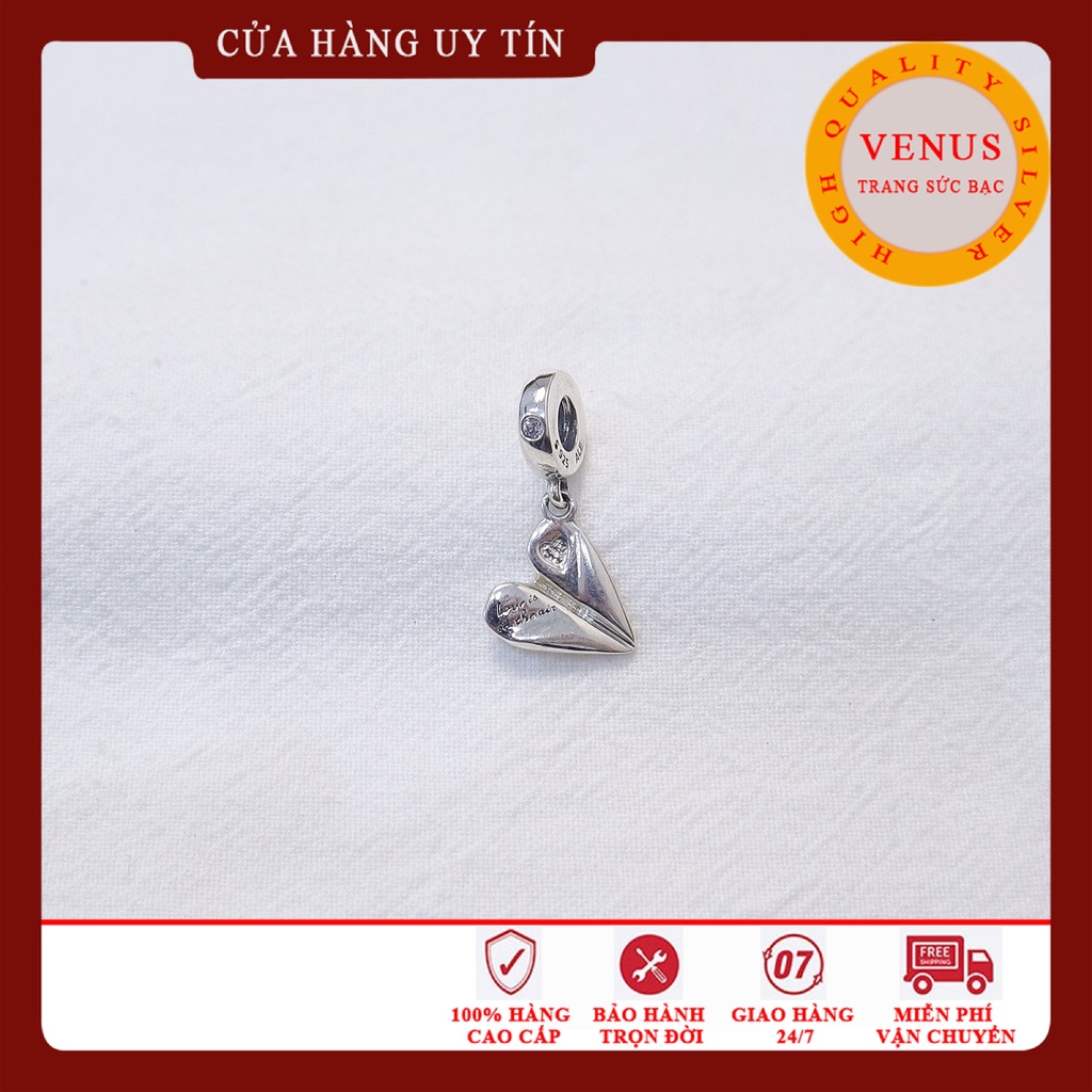 [Charm bạc 925 cao cấp] Charm treo máy bay giây- Mã sản phẩm VENUST18