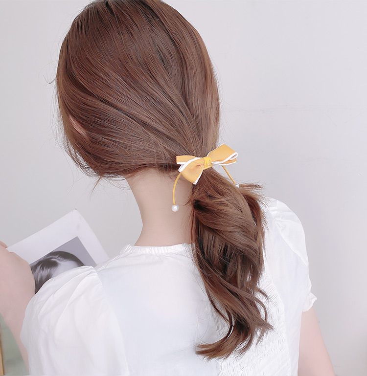 Dây Cột Tóc Co Giãn Đính Ngọc Trai Nhân Tạo Xinh Xắn