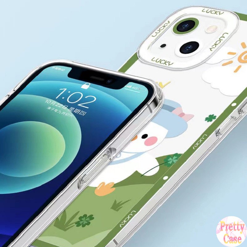 Ốp Điện Thoại Cho OPPO A77 A76 A36 A94 A93 A74 A16 A15S A95 A54 A53 A33 A52 A92 A31 A5 A9 2020 A7 A5S AX7 A3S A12e Reno 5F 4F 7 6 5 4 F11 F9 Vịt Hạnh Phúc