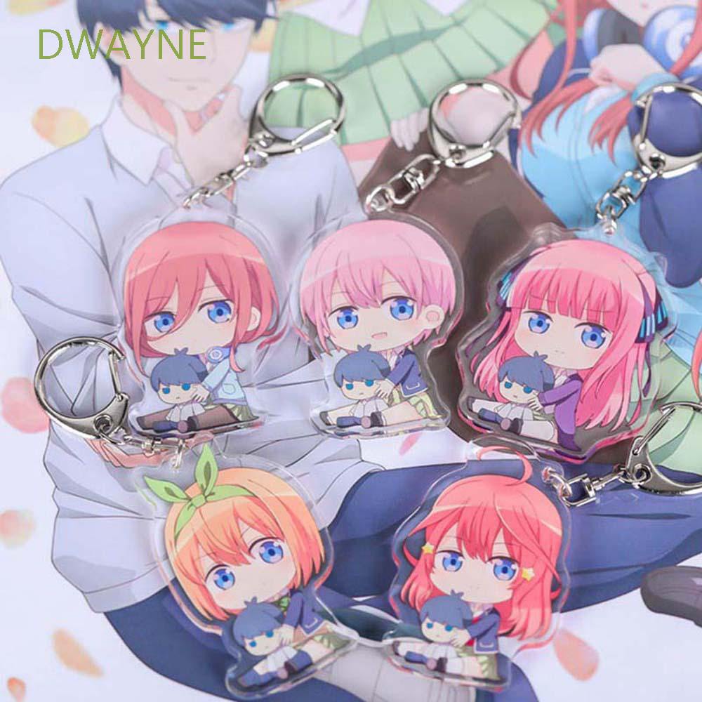 Móc Khóa Nhựa Acrylic Hình Nhân Vật Anime Nakano Miku Yotsuba Itsuki Dễ Thương Giá Đỡ