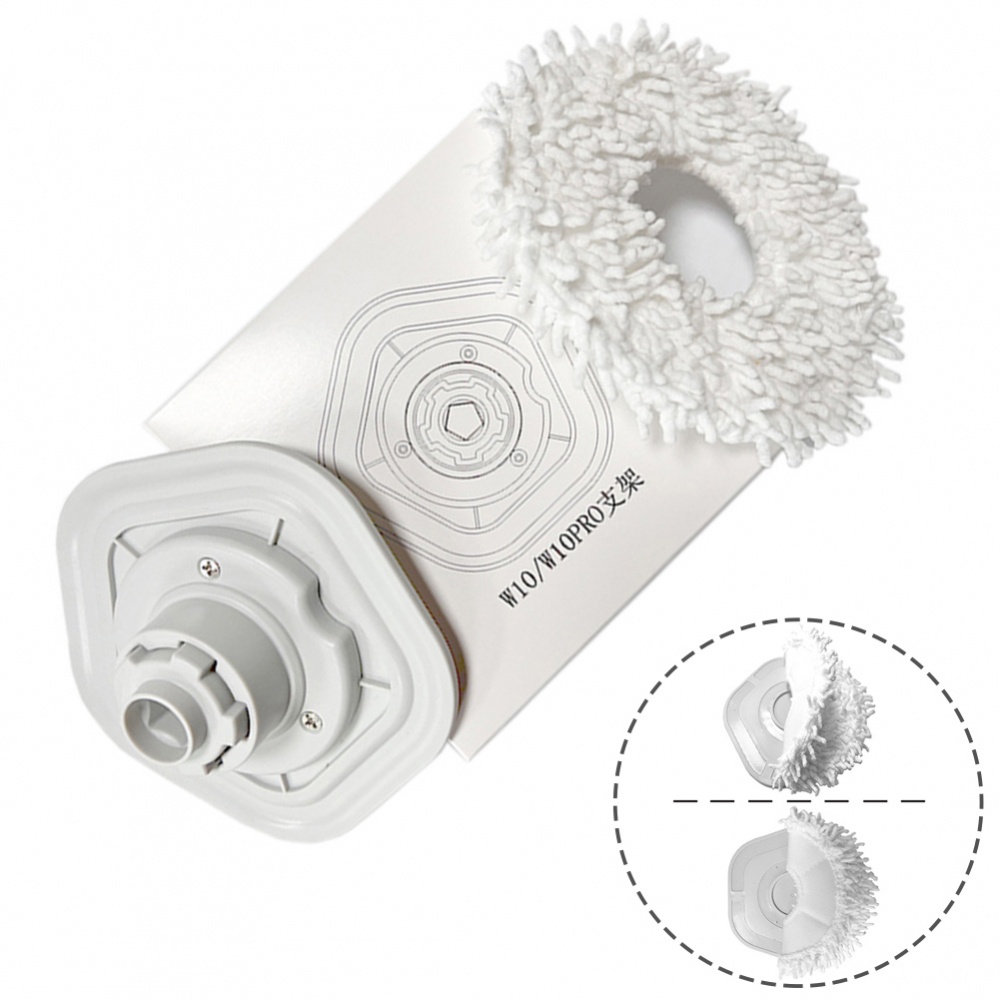 Set giá đỡ lau và miếng lau giặt được mới dành cho rô bốt hút bụi W10