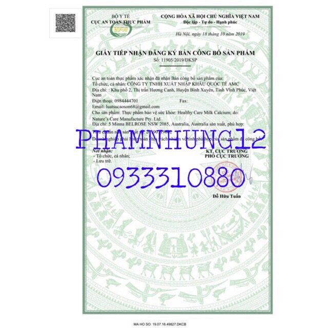 Canxi milk Healthy Care 60 viên. | BigBuy360 - bigbuy360.vn