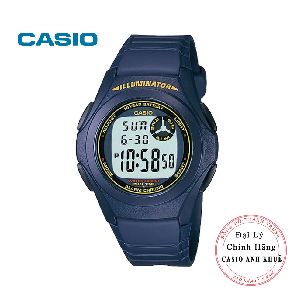 Đồng hồ nam Casio F-200W-2BDF dây nhựa