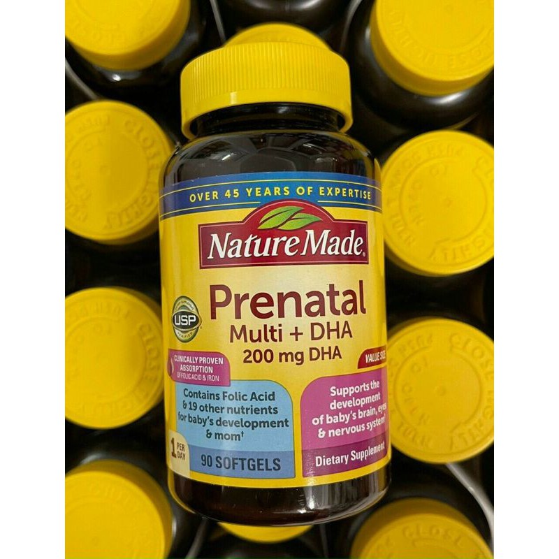 Vitamin tổng hợp cho bà bầu Prenatal Multi DHA 90 viên
