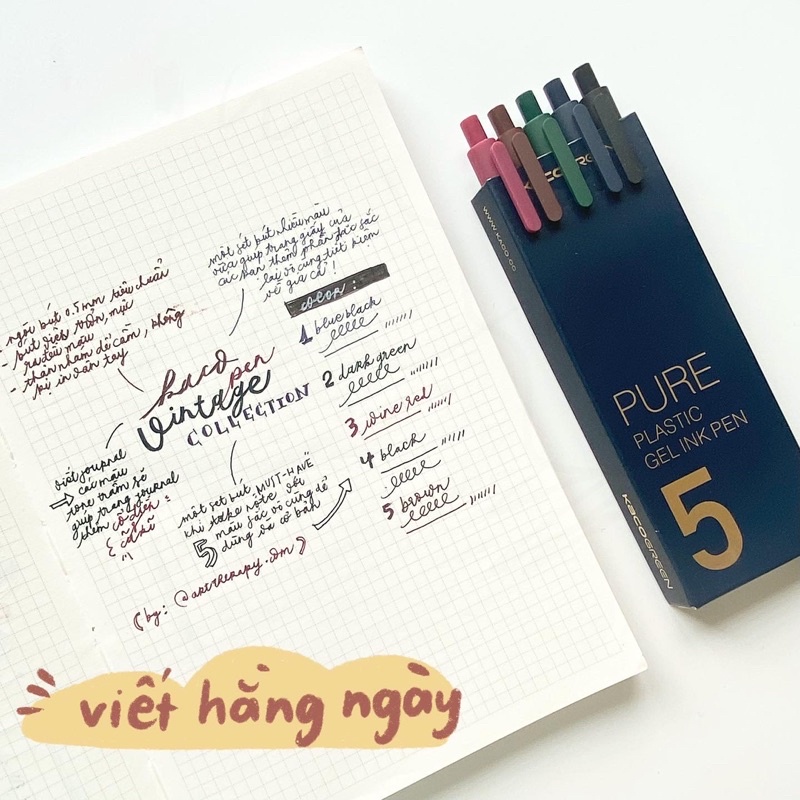 [Mã LIFEXANH03 giảm 10% đơn 500K] [BÚT KACO GEL]Bút gel nhiều màu đa dạng