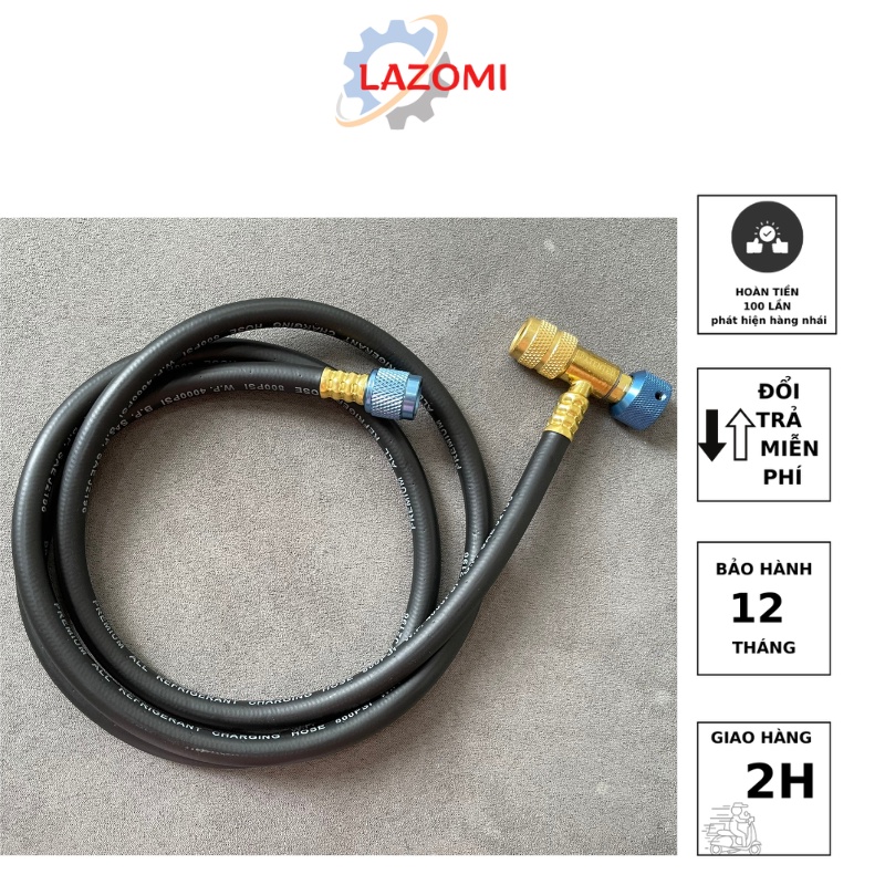 Dây nạp ga kèm van chống bỏng Tasco TCV120M Tasco Black