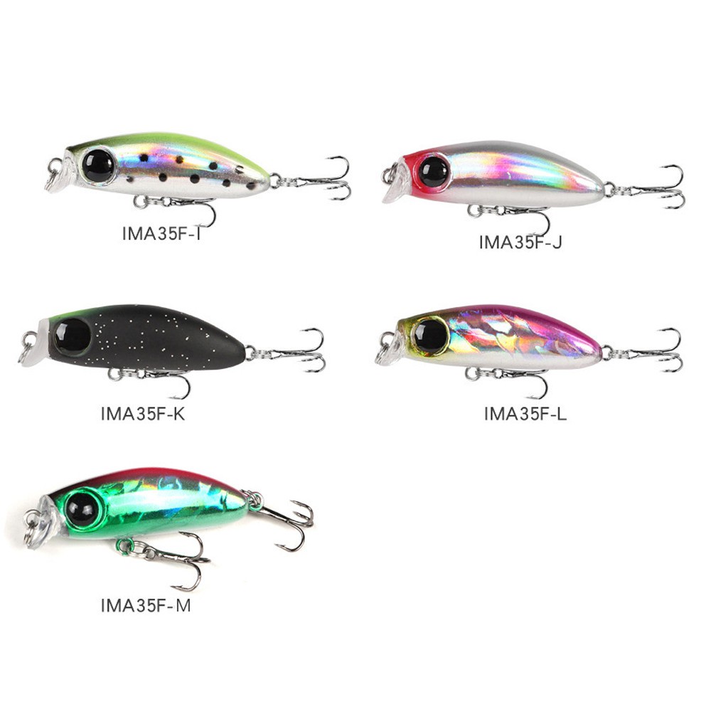 MUVAKO Mồi câu cá giả mini 2.5g/ 35mm có móc câu tiện lợi