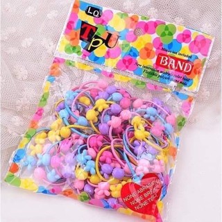 Sét 50 chun buộc tóc cho bé