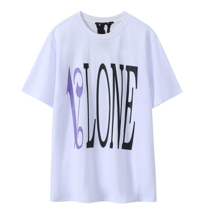 Áo Thun Cotton Tay Ngắn In Hình Vlone Thời Trang Cho Nam Nữ