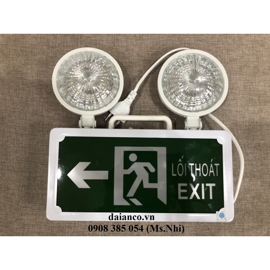 Đèn Chiếu Sáng Sự Cố Kết Hợp Biển Chỉ Dẫn Thoát Nạn Chỉ Trái YF-203 (E-SC-T)