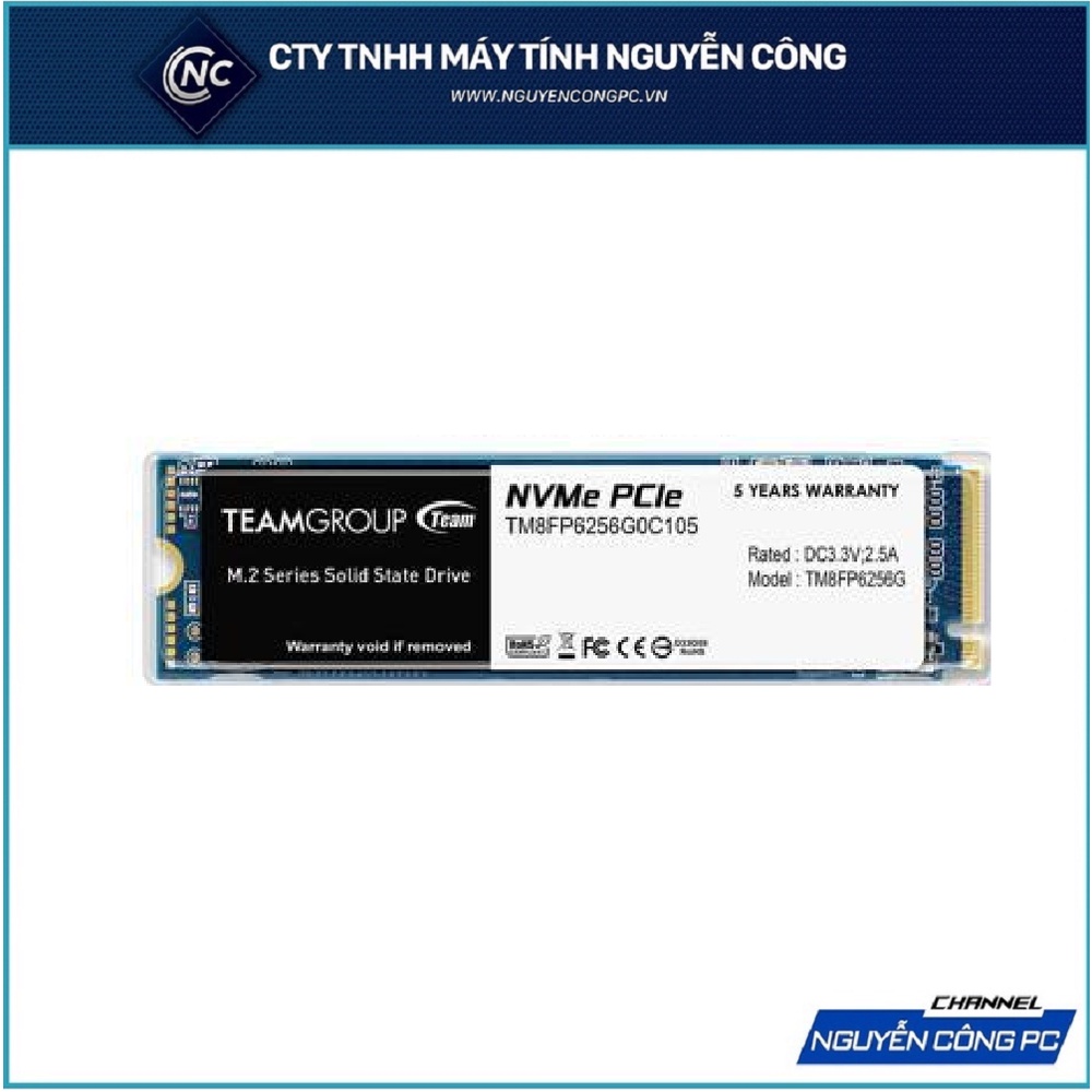 Ổ cứng SSD TeamGroup M22280 PCIE Gen3x4 MP33 256GB