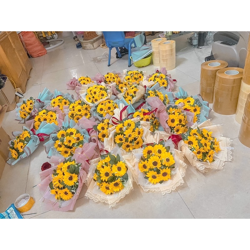 BÓ HOA HƯỚNG DƯƠNG 7 BÔNG