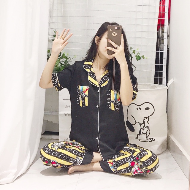 Bộ đồ lụa cọc tay quần dài
