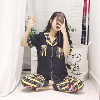 Bộ đồ lụa cọc tay quần dài