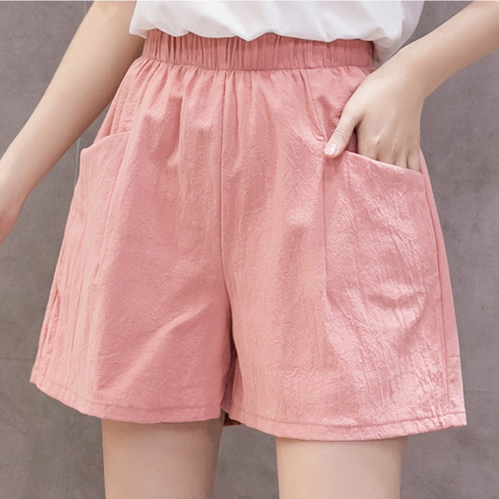 Quần Short Thể Thao Lưng Cao Thiết Kế Dáng Rộng Thoải Mái