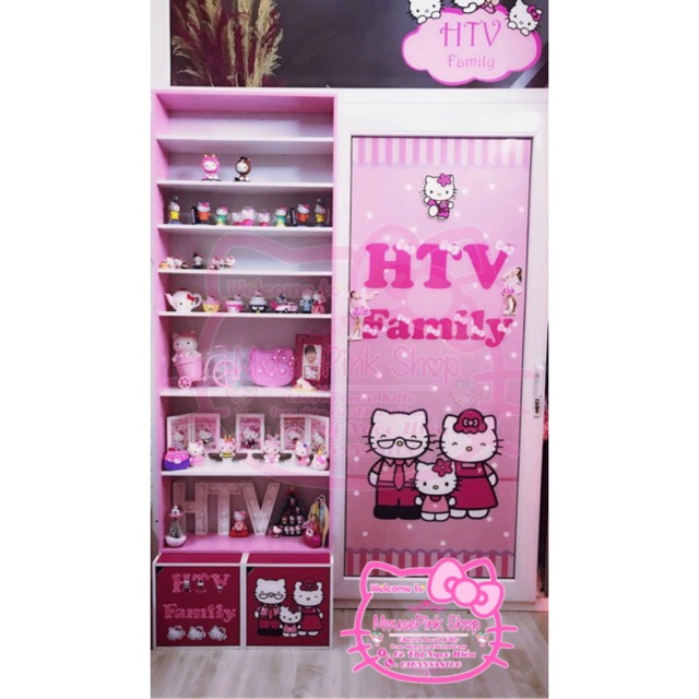Combo sản phẩm decal dán hello kitty của khách