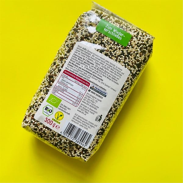 Quinoa (Diêm mạch) 3 màu hữu cơ nội địa Đức Quinoa Tricolore 500g