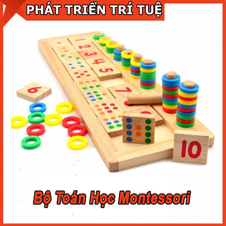 Bảng Số Montessori Đồ Chơi Giáo Dục Phát Triển Trí Tuệ Cho Bé