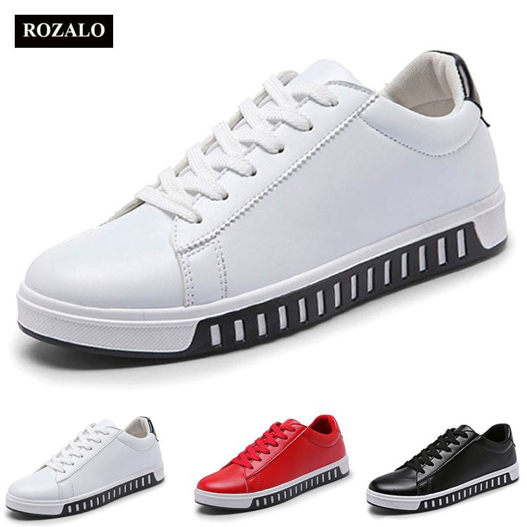 SALE Giày sneaker nam da chống thấm đế bọc cao su Rozalo RM61102 Có Sẵn ⚡ CHẤT sịn : new L :