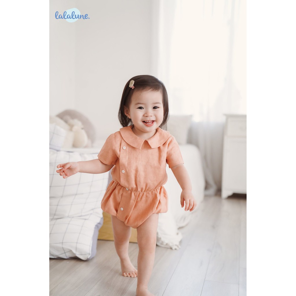 Bodysuit màu cam lalalune cho bé gái 6-18m