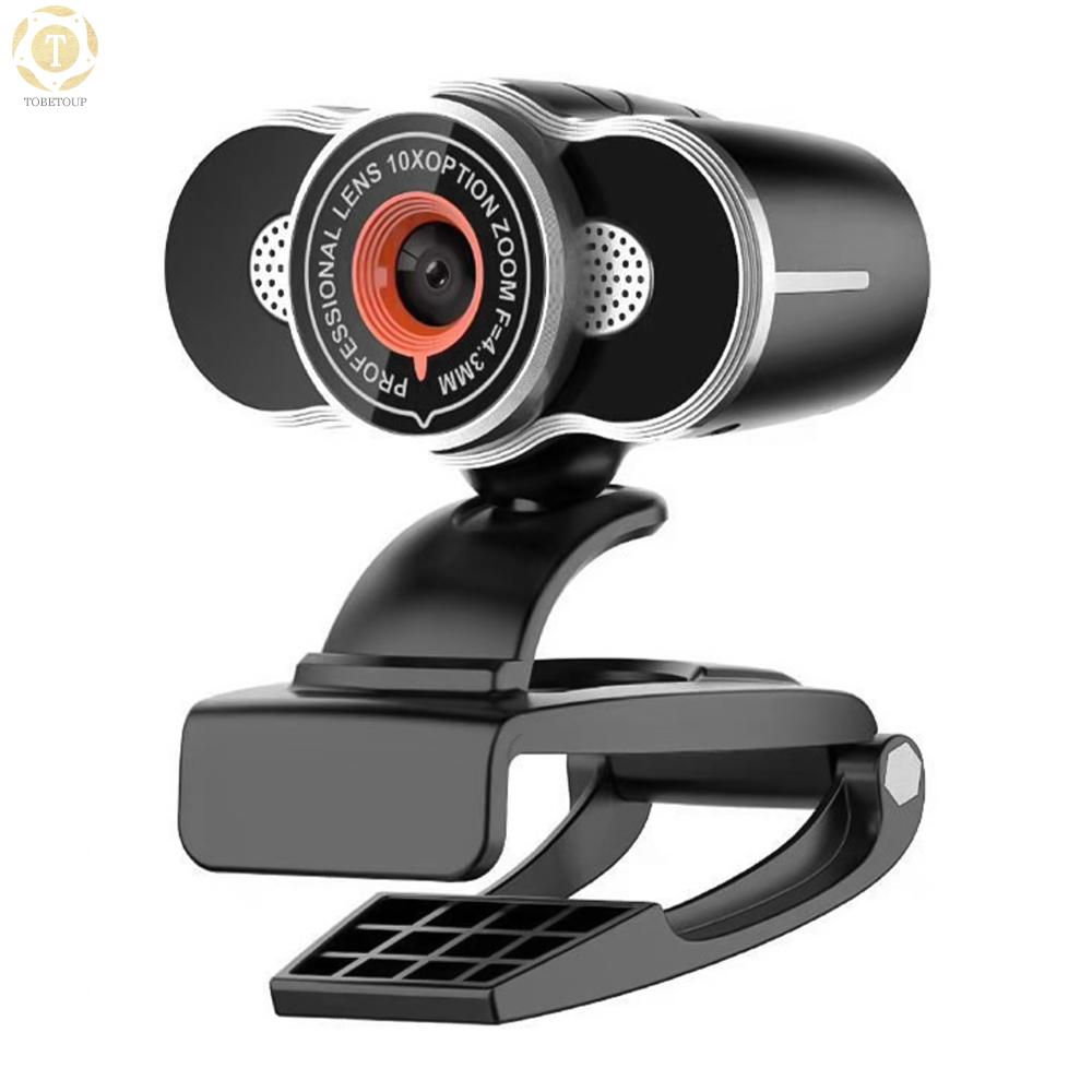 Shipped within 12 hours】 720P HD Webcam USB Laptop Computer Camera Clip-on PC Web Camera Built-in Microphone for Live Streaming Video Calling Online Meeting Teaching Web Camera [TO]