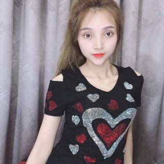 Áo thun quảng châu đính đá
