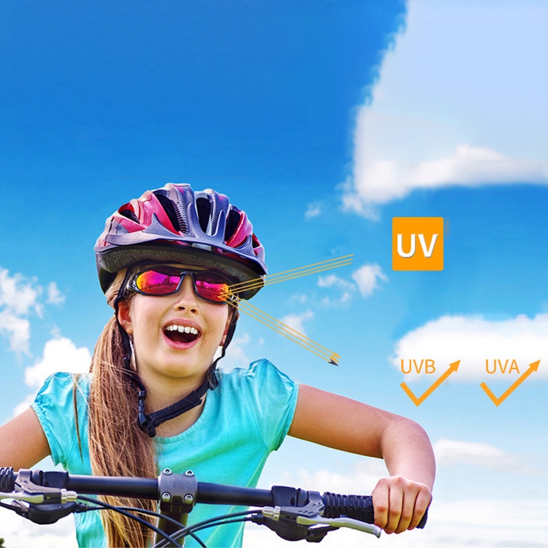 Kính mát KATELUO phân cực chống tia UV400 D816 bằng silicone dành cho bé trai và bé gái