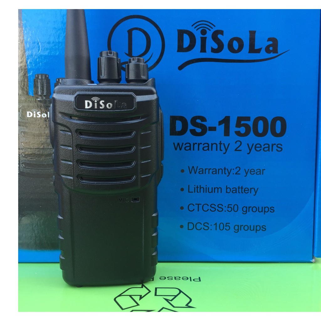 [Mã 153ELSALE2 giảm 7% đơn 300K] Máy bộ đàm Disola DS 1500 + Tặng kèm tai nghe chuyên dụng