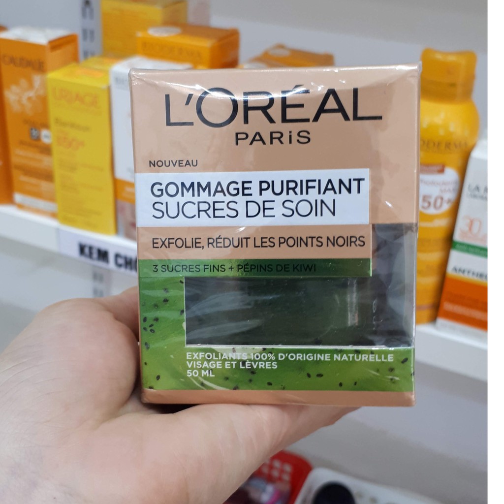 Tẩy Tế Bào Chết Mặt & Môi L'Oreal Paris Pure Sugar Nourish And Soften