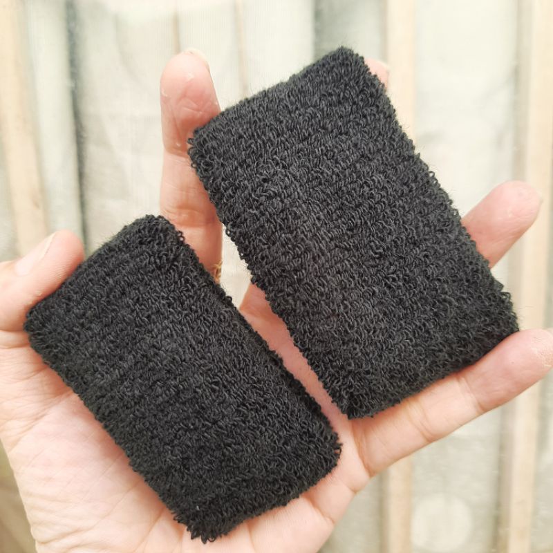 Túi 6 Len cột tóc màu đen loại dày mã 340