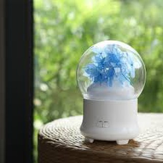 Máy Xông Tinh Dầu, may khuech tan phun sương tạo độ ẩm Tú Cầu 200ml với 7 màu đèn led.