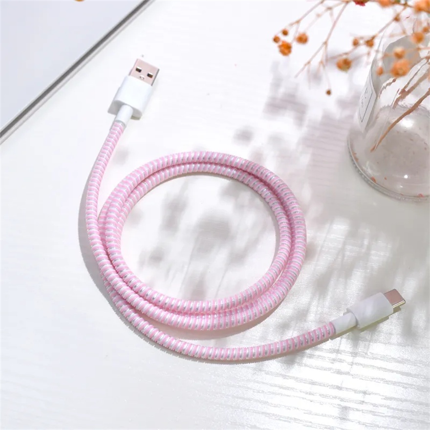Lesser Colorful Data cable headphone cable protector Data Cable Protective Sleeve Winding Wire