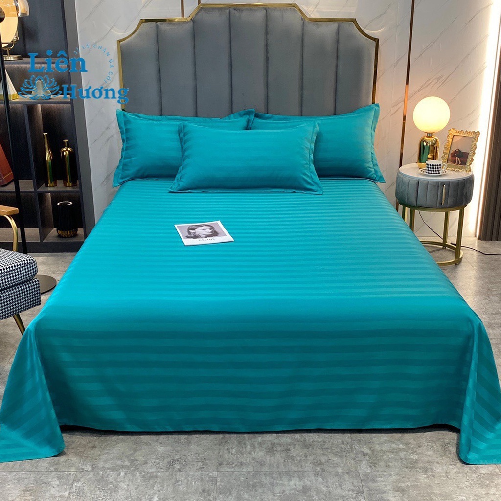 Bộ ga giường và vỏ gối Cotton 3F_ Loại 1_Bộ ga gối  khách sạn Bedding dày dặn đủ size nệm hàng nhập khẩu