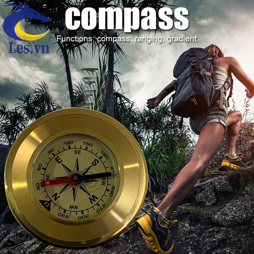 La Bàn Định Vị Mini Bằng Đồng Thau Mang Đi Du Lịch Tiện Dụng