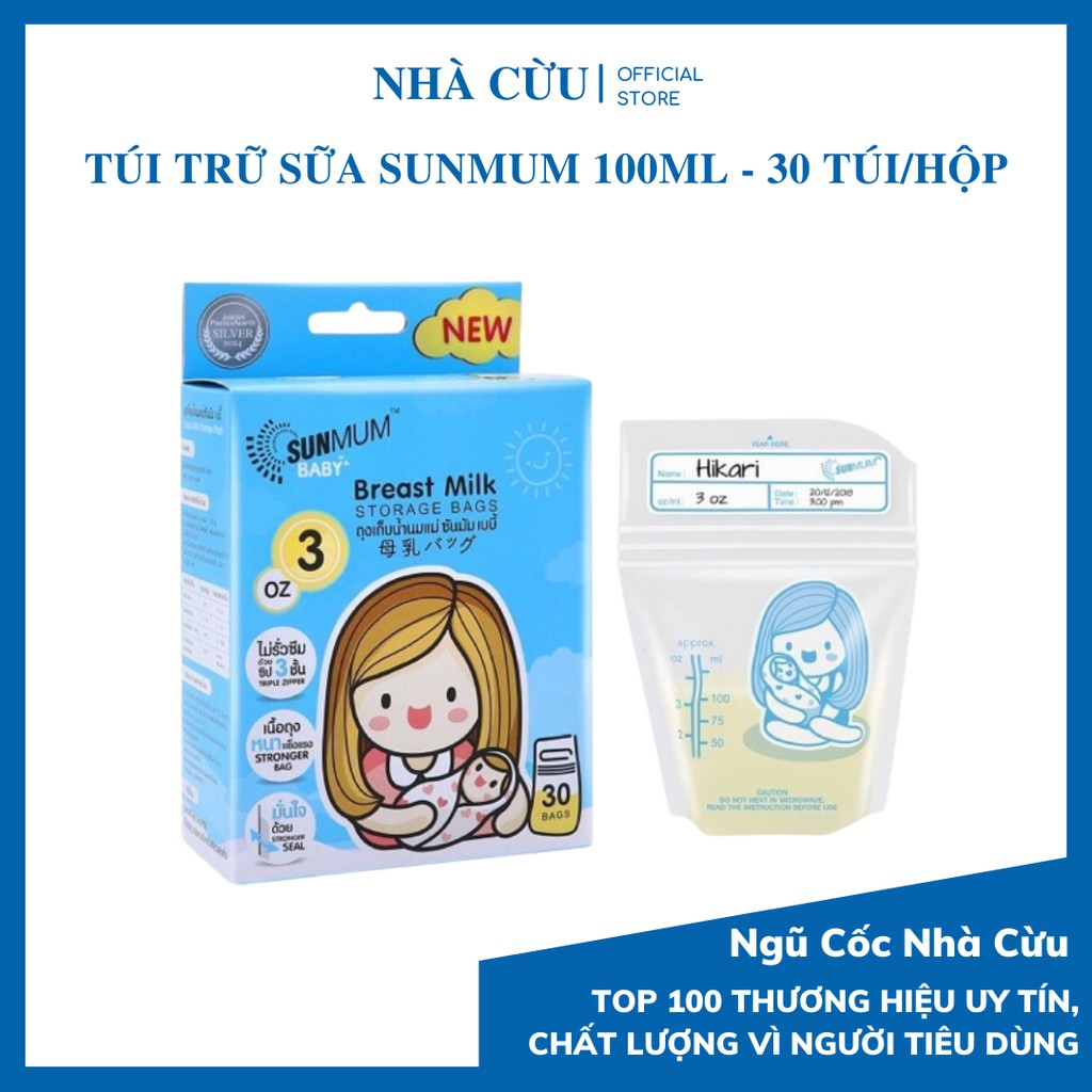 Túi trữ sữa SunMum - Ngũ cốc lợi sữa Nhà Cừu