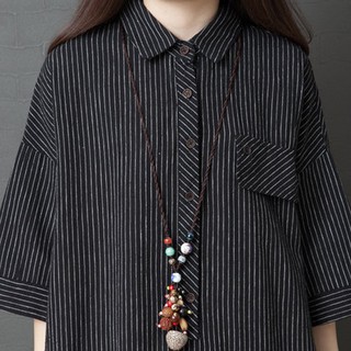 Đầm bầu sơ mi công sở