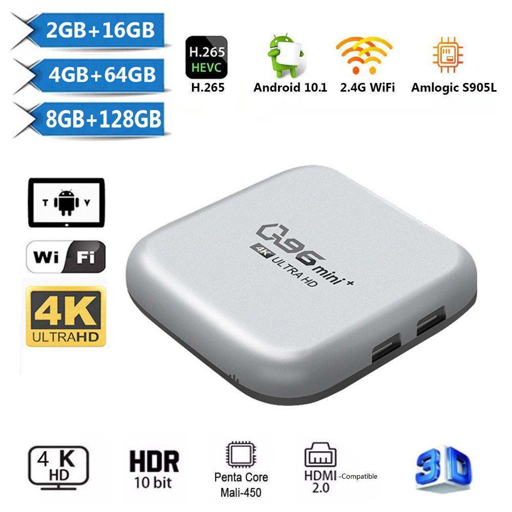 Đầu TV Box Q96 Mini Plus 8GB + 128GB 2.4G WIFI S905L ChấT LượNg Cao KèM Phụ KiệN