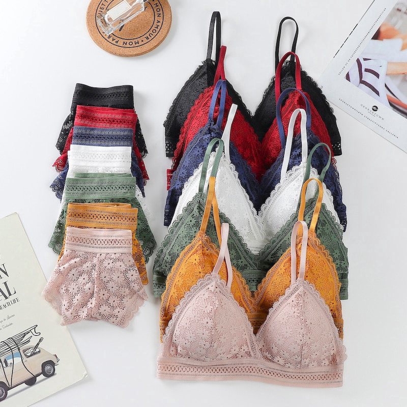 Set Đồ Lót Phối Ren Thời Trang Nữ Quyến Rũ