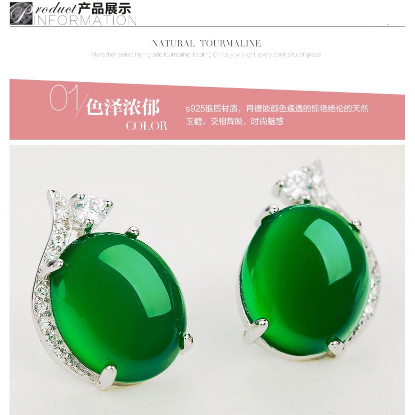 Khuyên Tai Đính Ngọc Thời Trang Hàn Quốc Dành Cho Nữ