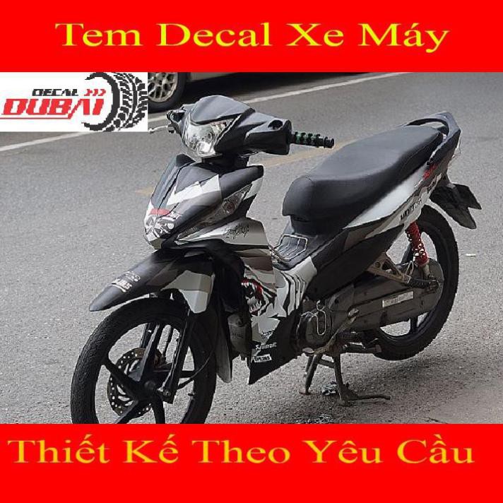 Tem Trùm Dán Wave RSX Cá Mập Trắng Đen